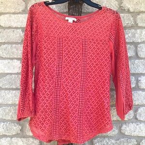 Coral blouse